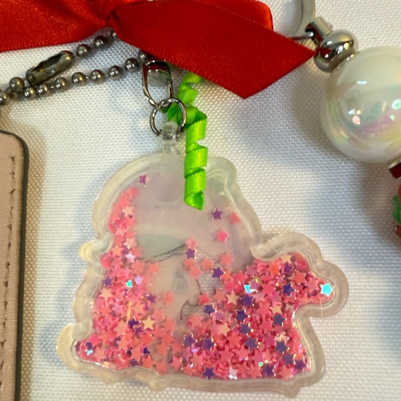 Upcycled Coach Keychain/Bag Charm with Strawberry Shortcake - Picture 8 of 11